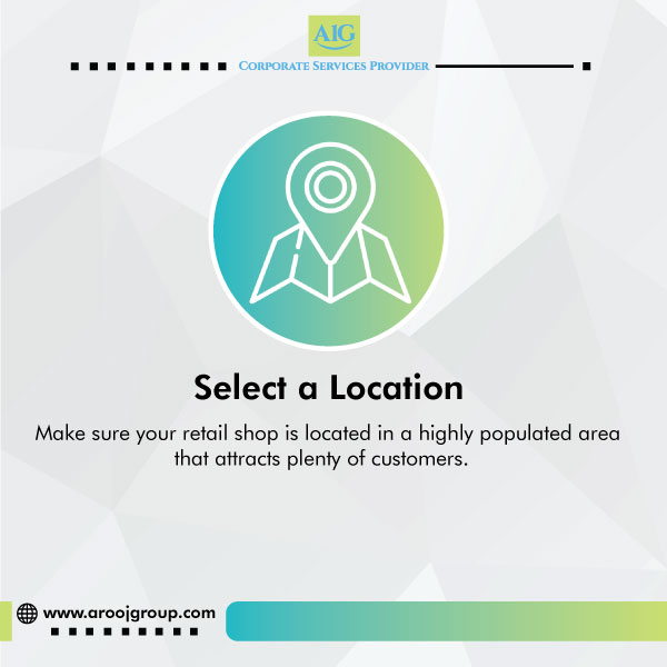 select suitable location for retail business 