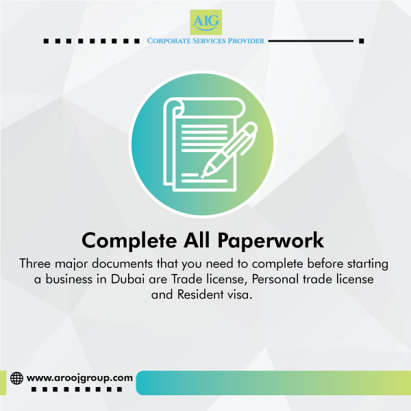 complete paper work of your retail business