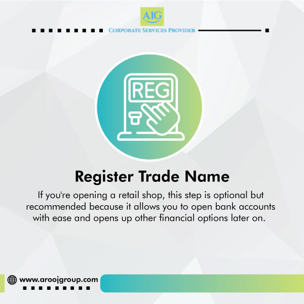 register trade name for your retail business